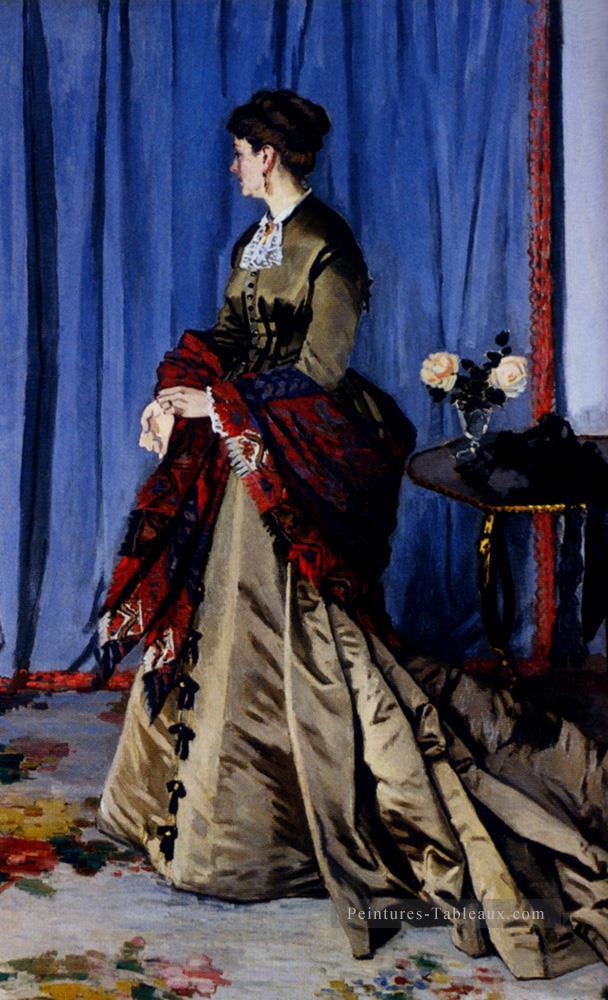 Portrait de Madame Gaudibert Peintures à l'huile